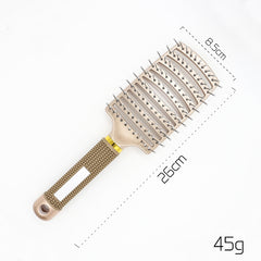 Hairbrush Anti Klit Brushy Haarborstel Women Detangler Hair Brush Bristle Nylon Scalp Massage Teaser Hair Brush Comb