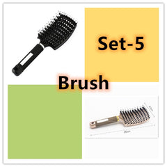 Hairbrush Anti Klit Brushy Haarborstel Women Detangler Hair Brush Bristle Nylon Scalp Massage Teaser Hair Brush Comb