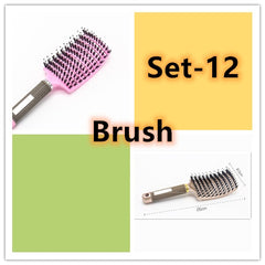 Hairbrush Anti Klit Brushy Haarborstel Women Detangler Hair Brush Bristle Nylon Scalp Massage Teaser Hair Brush Comb