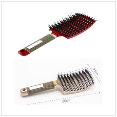 Hairbrush Anti Klit Brushy Haarborstel Women Detangler Hair Brush Bristle Nylon Scalp Massage Teaser Hair Brush Comb