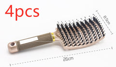 Hairbrush Anti Klit Brushy Haarborstel Women Detangler Hair Brush Bristle Nylon Scalp Massage Teaser Hair Brush Comb