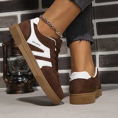 Women's Retro Casual Round-Toe Sports Fashion Flat-Soled Sneakers