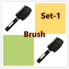 Hairbrush Anti Klit Brushy Haarborstel Women Detangler Hair Brush Bristle Nylon Scalp Massage Teaser Hair Brush Comb
