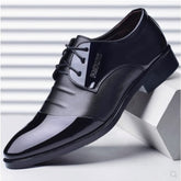 Men's Business Leather Shoes British Style Black