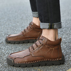 Men's Retro Casual Velvet Warm Cotton Shoes