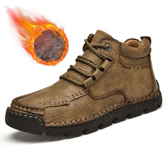 Men's Retro Casual Velvet Warm Cotton Shoes