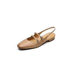 New Womens Flat Sandals With A Soft Sole And A Single Strap