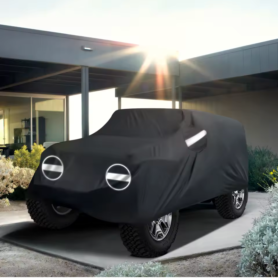 NEVERLAND Black For 2 Doors Jeep Car Cover 210D Oxford Cloth
