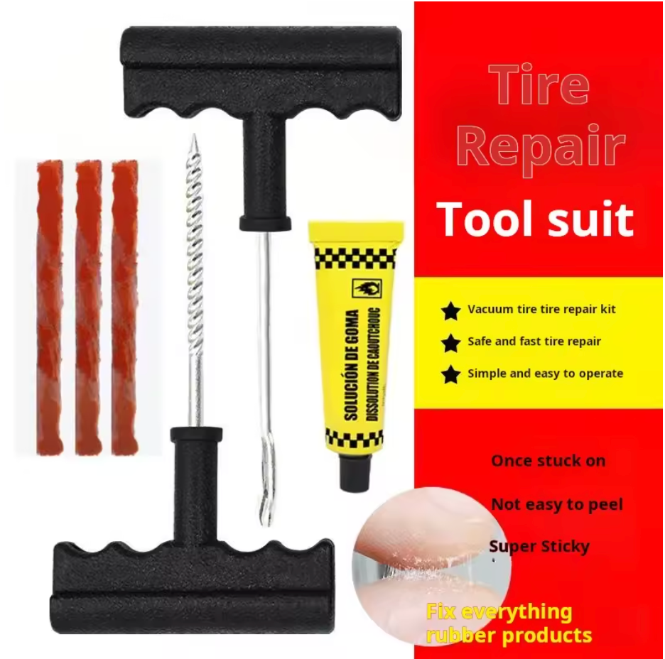 Tire repair rubber strip complete set of tire repair tools vacuum tire special quick tire repair motorcycle electric car vacuum
