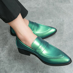 Men's Shoes, Pointed-toe Dress Shoes, Men's British-style Korean Loafers