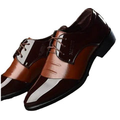 Men's Business Leather Shoes British Style Black
