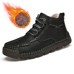 Men's Retro Casual Velvet Warm Cotton Shoes