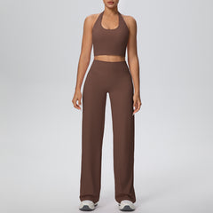 Women's Two-Piece Sports Running Fitness Outfit Set