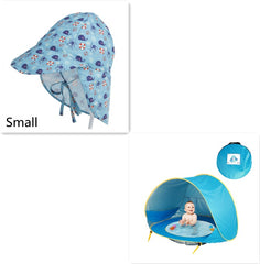 Baby Beach Tent Kids Outdoor Camping Easy Fold Up Waterproof Up Sun Awning Tent UV-protecting
