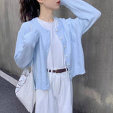 Soft And Cozy Single-breasted Cardigan Knit Top