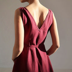 Elegant Sleeveless Casual SpringSummer Dress
