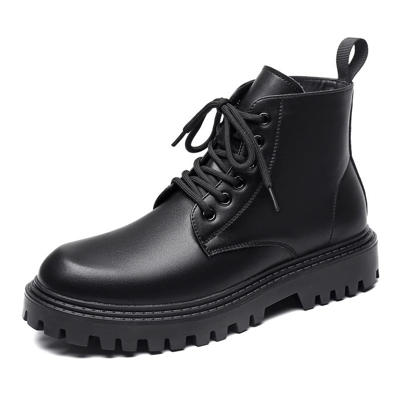 Men's Leather Boots Autumn British Style