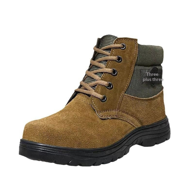 Mens Sheepskin-Trimmed Thermal Cotton Boots