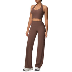 Women's Two-Piece Sports Running Fitness Outfit Set