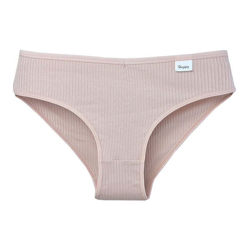 European And American-style Threaded Pure Cotton Women's Underwear