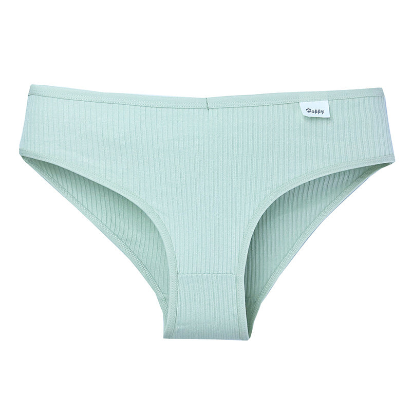 European And American-style Threaded Pure Cotton Women's Underwear