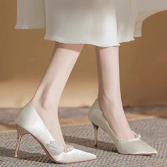 Women's Fashionable Red Pointed-toe High Heels