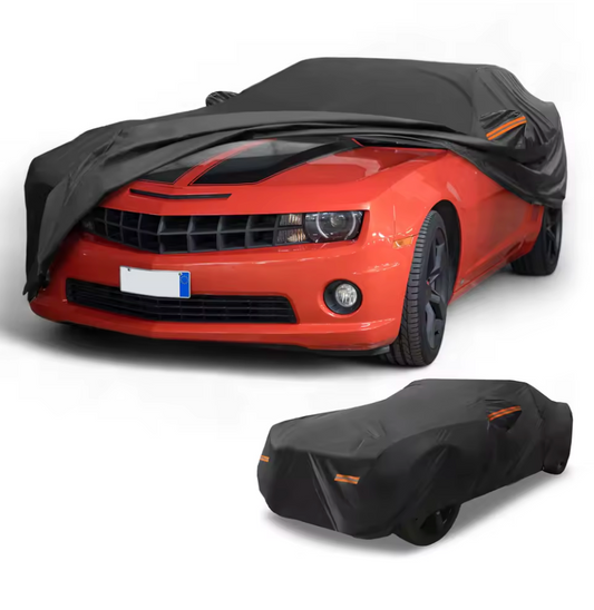UXCELL Car Cover Waterproof All Weather Rain Protection Full Exterior Cover for Chevrolet Camaro 190T-PU with Reflective Strips