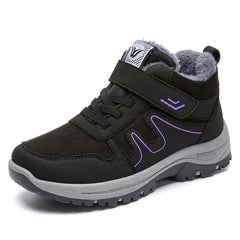 Womens Cotton Snow Boots With Velcro For Winter On Snowy Terrain