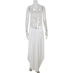 European And American Spring New Elegant Womens Dress Longer In The Front