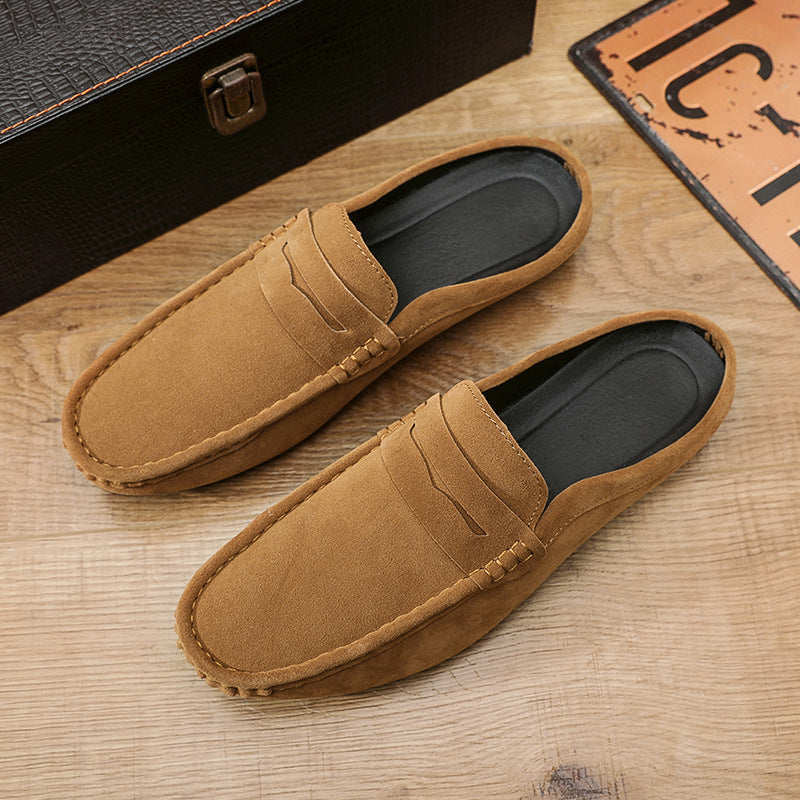 Men's Casual Slip-On Soft-Soled Half Slippers