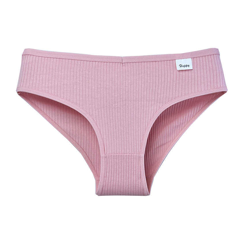 European And American-style Threaded Pure Cotton Women's Underwear